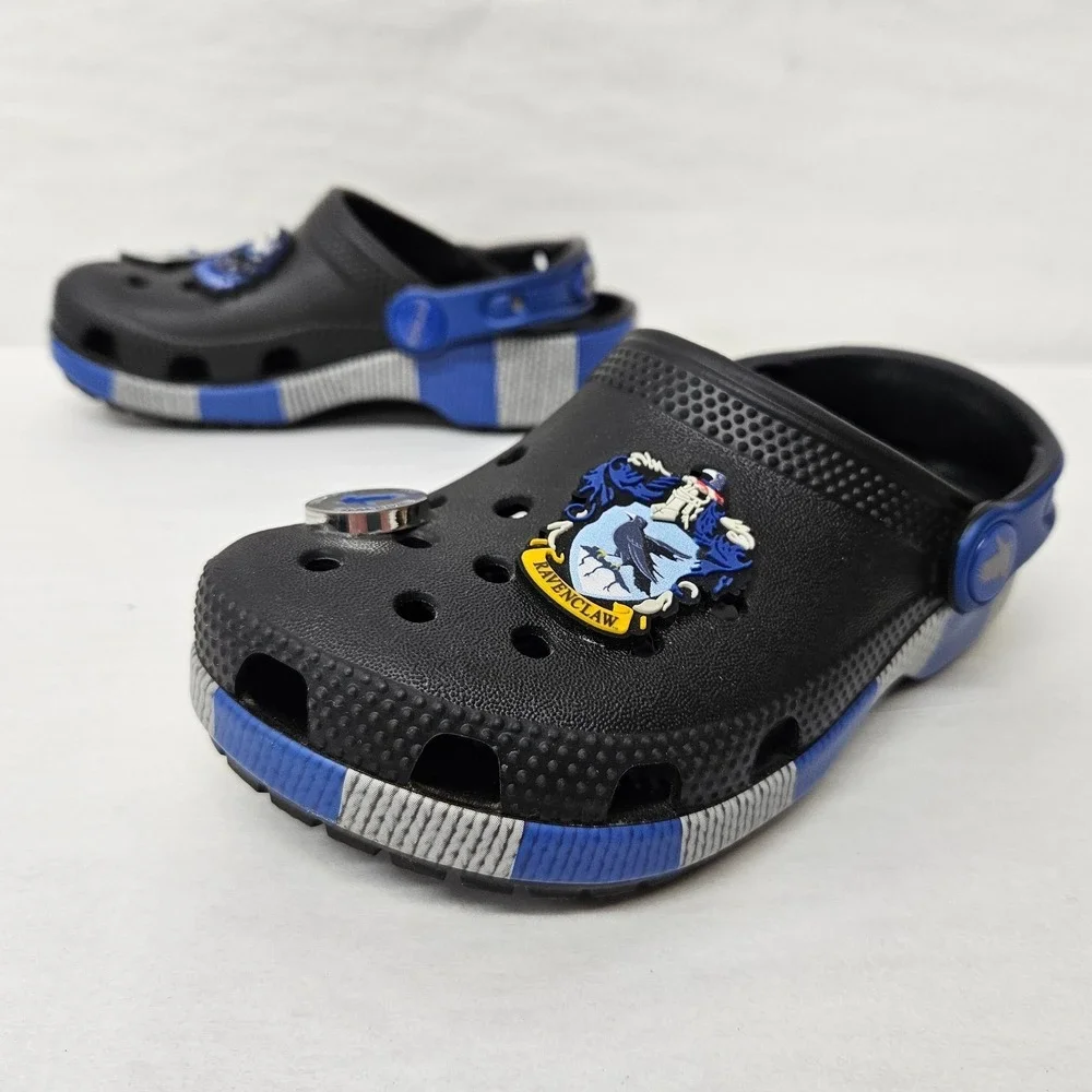 Crocs Harry Potter Ravenclaw‎ Classic Clogs 210543-90H Black Blue Kids' Size C11
